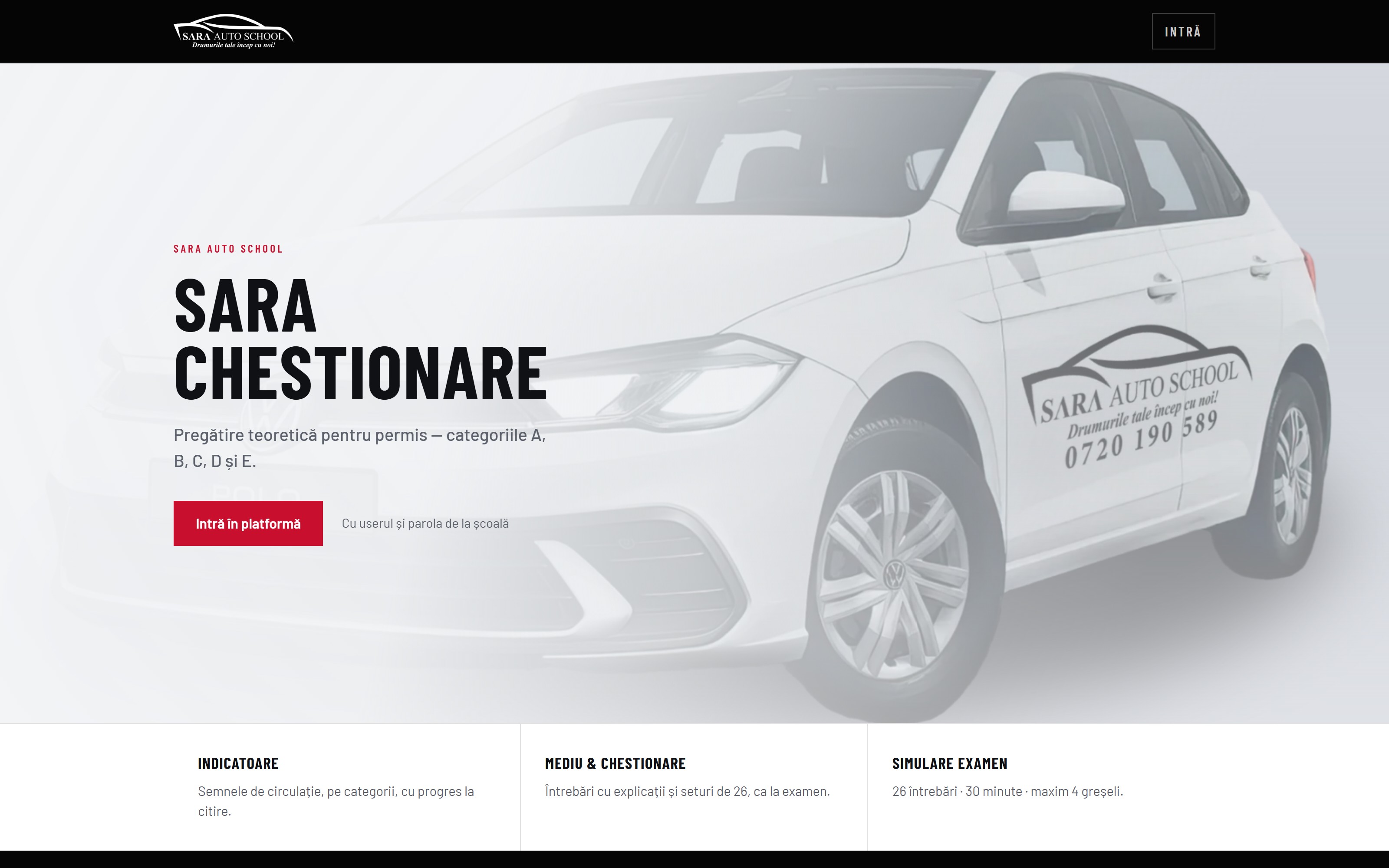 Preview Chestionare Sara Auto School